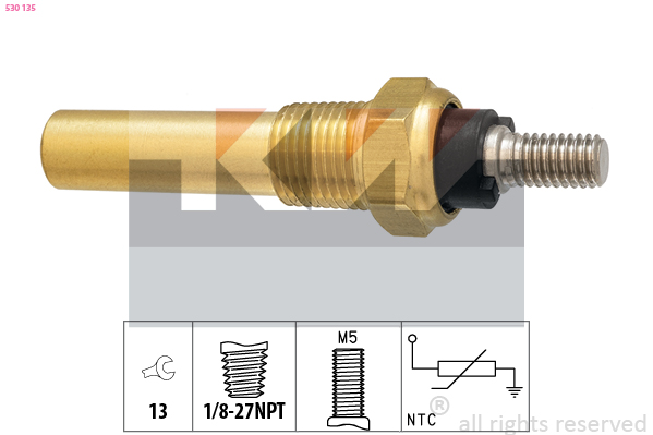 Senzor,temperatura lichid de racire 530 135 KW